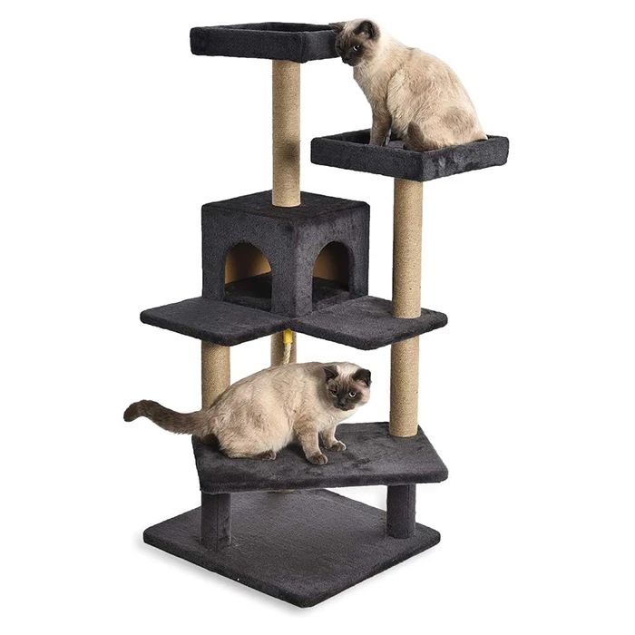 

Wholesale Cat Tree Tower Funny Cat Toy Cat Climbing Tree Dark Grey