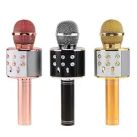 

New Arrival Home Party WS858 Karaoke Wireless Microphone Handheld BT WS-858 Microphone With BT Speaker MIC Support TF/USB/MP3
