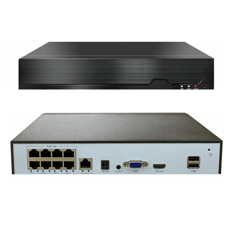 

H265 CCTV DVR 8CH NVR 4K 8 Channel with POE