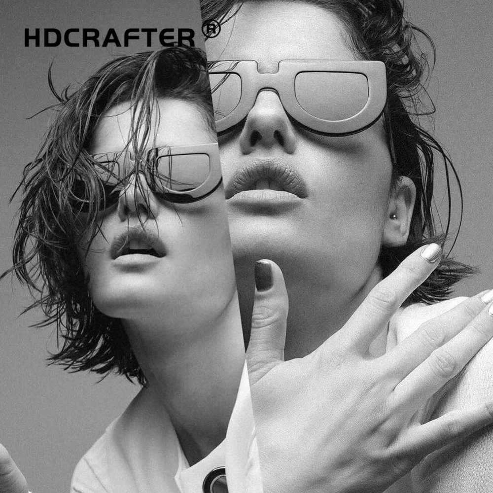 

European and American Retro Sunglasses Irregular Thick Ocean Film Glasses Shot Sunglasses PC S8045 Trend Wild Street Women