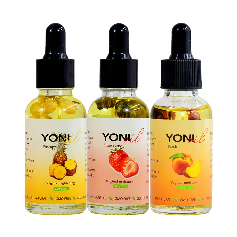 

Aromlife Wholesale Fruity Coochie Yoni Oil Peach Strawberry feminine oil peach Pineapple Papaya Yoni tightening vaginal bottles intimate