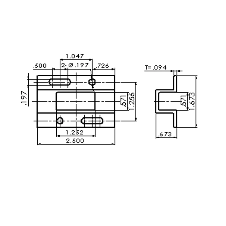 
Patio Door Sliding Door Mortise Lock Keeper PM471 