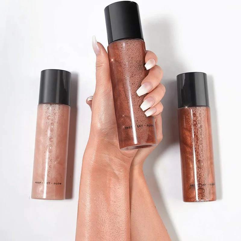 

Cream Shimmering Body Oil Shimmer Glow Kin Bronzer For Black Woman
