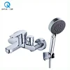 New design manufacturer price wall mounted matte black brass shower faucet set with high pressure handheld shower head