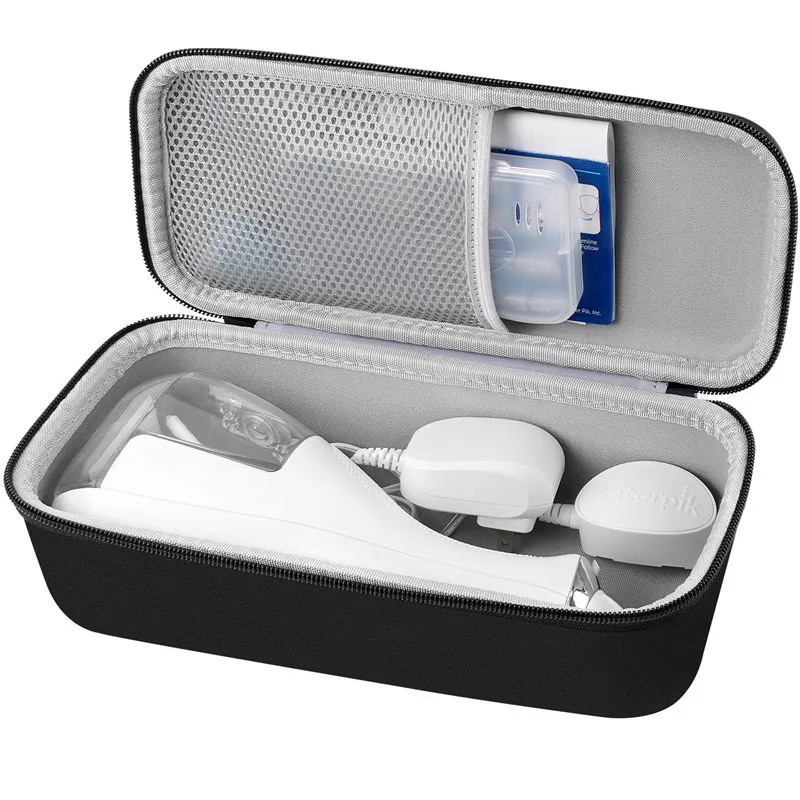 

Hard EVA Travel Case for Cordless Water Flosser Rechargeable Portable Oral irrigator case Protective Storage Bag, Black or custom