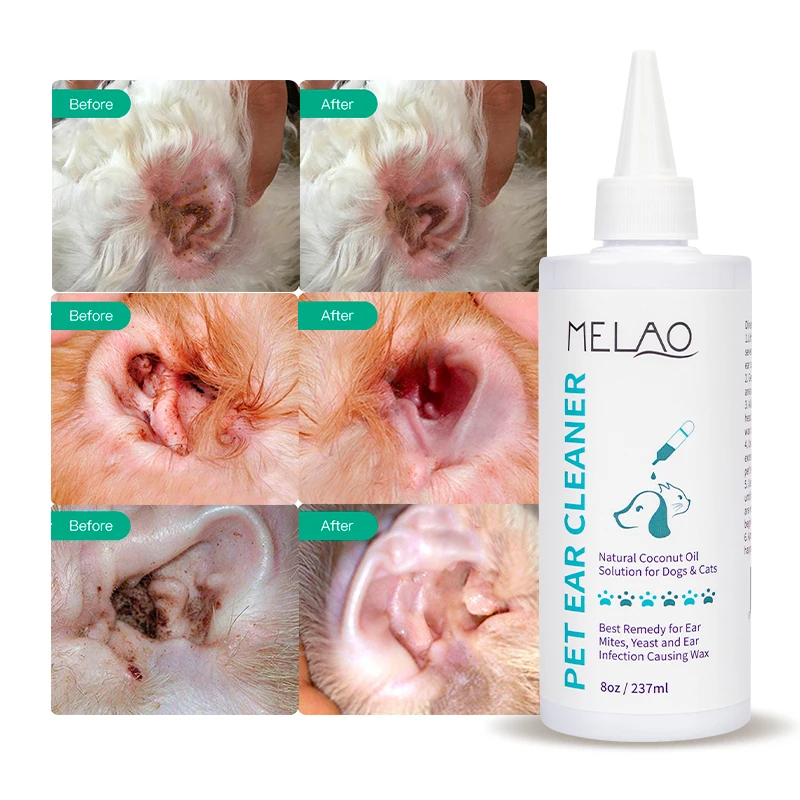 

Hot Selling Private label Natural Organic Wash Cleaning Liquid Pet Ear Reducing Itching Redness Maintains Ear Cleanliness