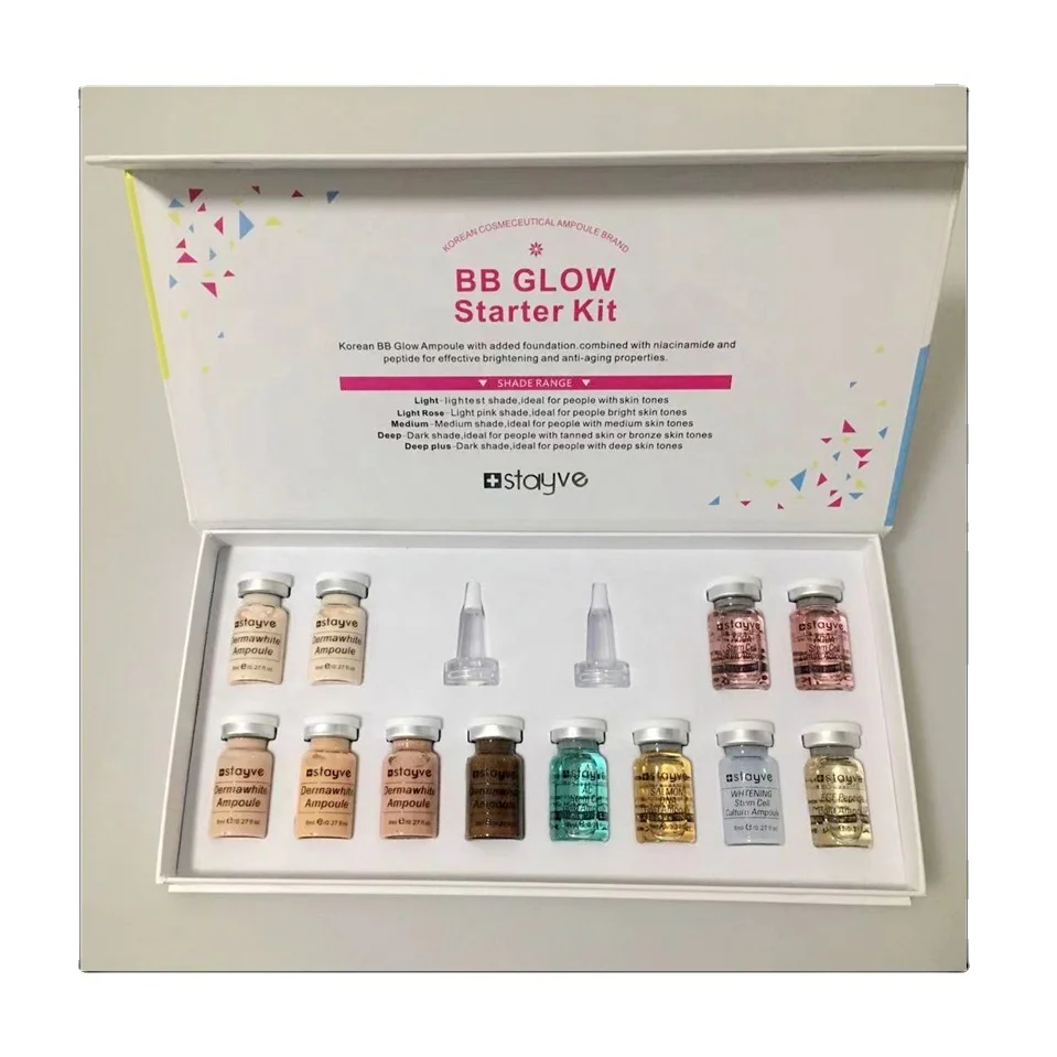 

Hydra pen solution glow kit Brightening Whitening BB foundation Booster BB Kit Ampoule Brightening Whitening glow Cell MTS BB