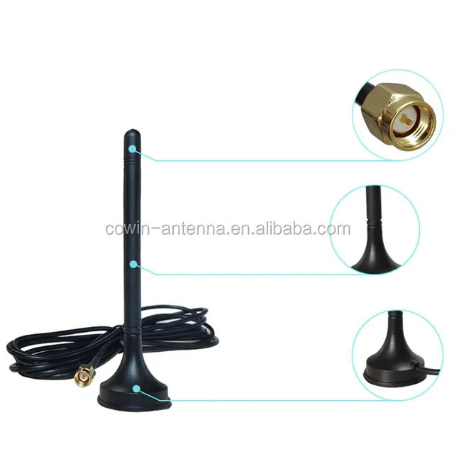 External GSM 868 915 Lora Antenna 3dBi 868MHz Magnetic Whip Antenna - ANKUX.COM