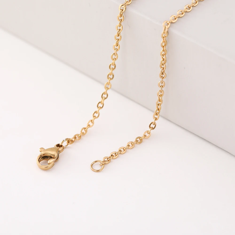 

Wholesale Cheap Popular Gold Plated Cross Chain for Necklace Making DIY Jewelry