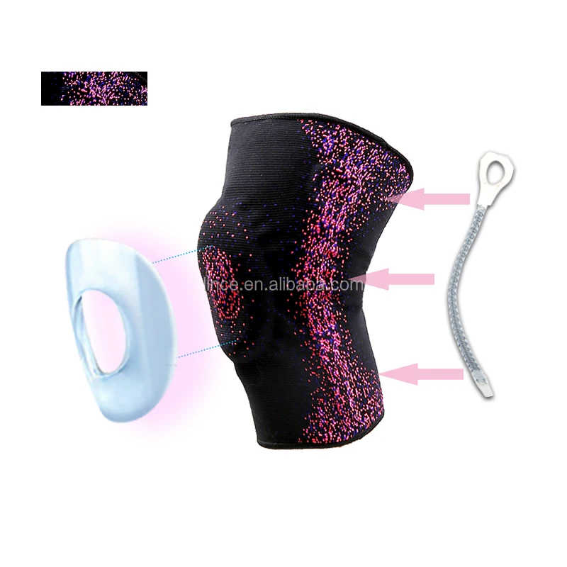 

Wholesale Nylon Sports Protector Support Compression Sleeve strech Knee Brace with Side Stabilizers Patella Gel Pads Knee, Customized color