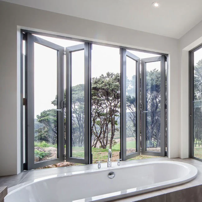 

TOMA Bifold Window Aluminum Profile Sliding Window Swing Glass Door French Style