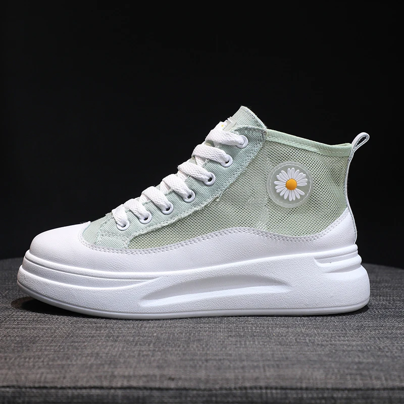 

Custom Logo Private Label Sneaker,Sunflower Women Platform Mesh Sneaker, As your request