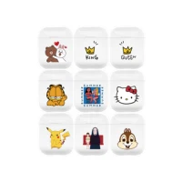 

Cute Cartoon Design Printing Hard Plastic Transparent Airpods Case