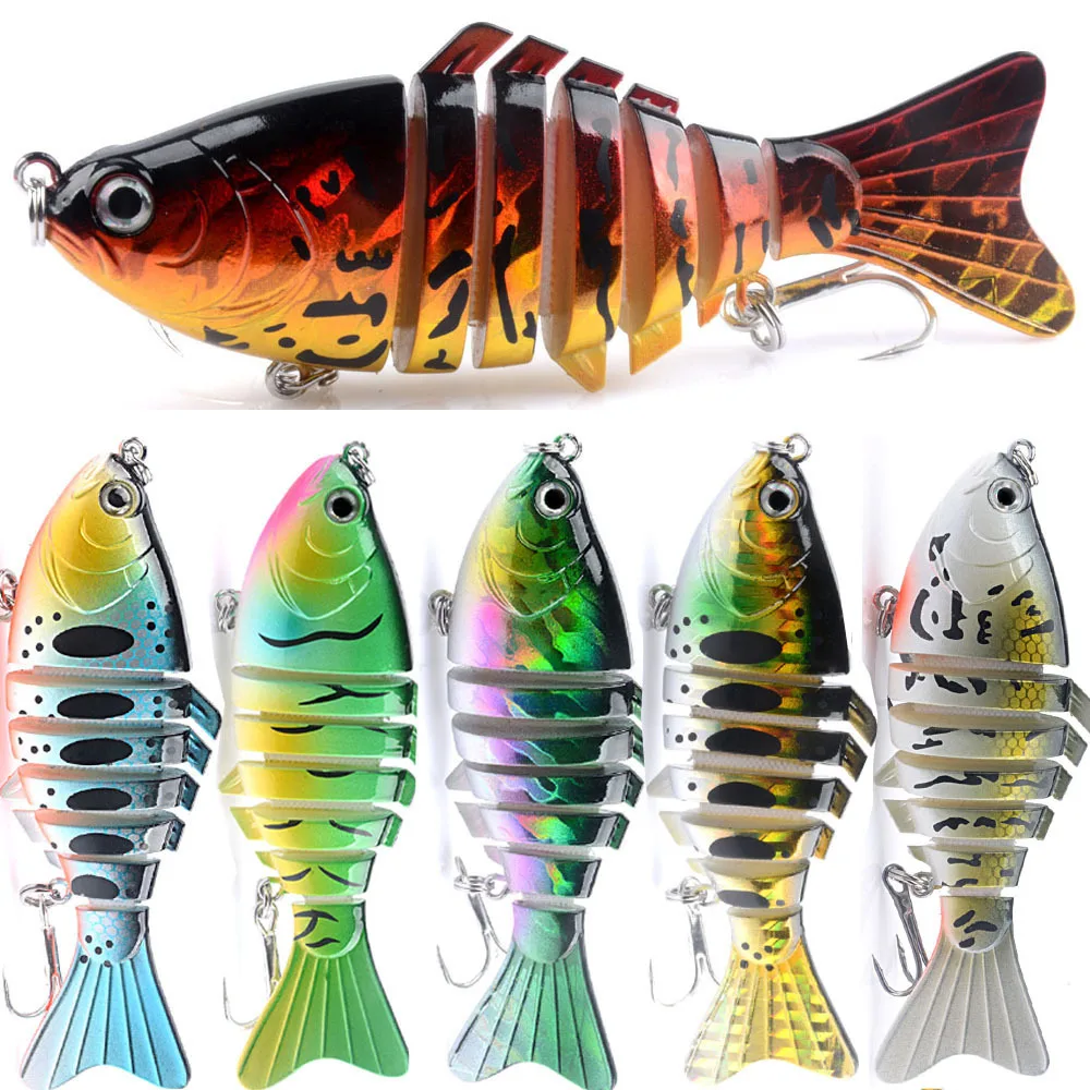 

Jetshark Bulk 9.5cm Accessories Artificial Bionic Hard Plastic Bait Swimbait Multi Jointed Section Fishing Lure For Bass Tout