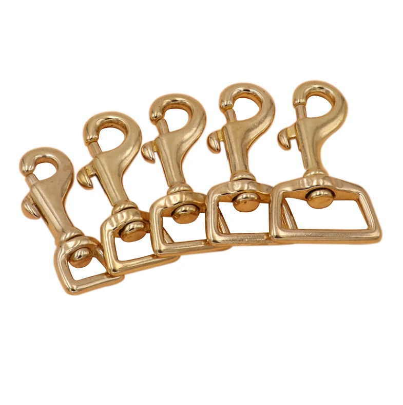 BT-B03 Clips Straps Carabiner High Polish Lock Antique 20mm Brass Swivel Snap Brass Wallet Hooks