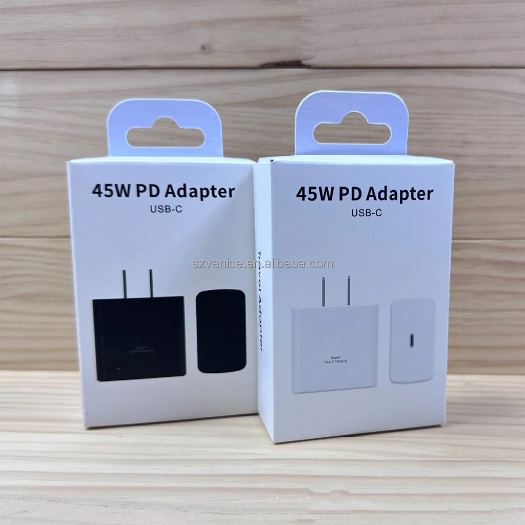 

For Samsung original charger 45W USB-C US plug Super Fast Charging pd power Adapter For Samsung Galaxy S20 S21 S22 S23 Note 20