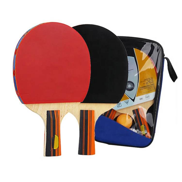 

New Design High Quality Table Tennis Racket Wooden Ping Pong Set With Carry Bag