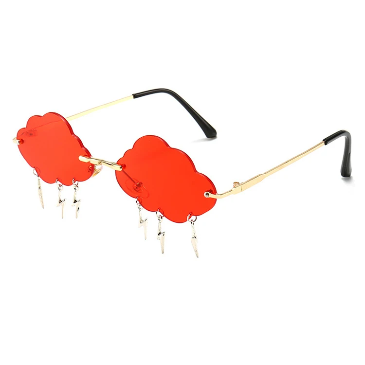 

2020 Ready to ship fashion frameless clouds shade sunglasses for women