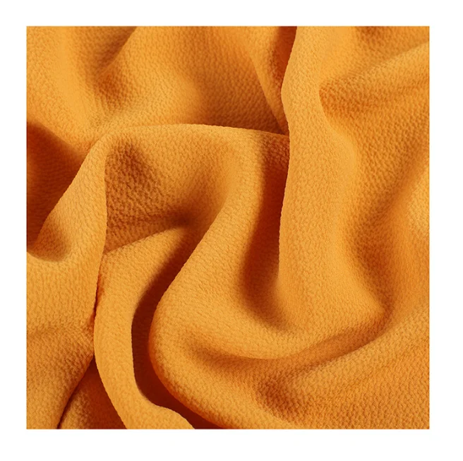 

75D Woven Plain Dye Stretch 97% Polyester 3% Spandex Seersucker Crepe Chiffon Fabric