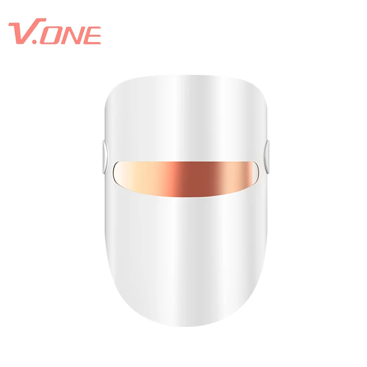 

Wholesale 3 Colorful customized home use led facial masks beauty wireless USB face led mask