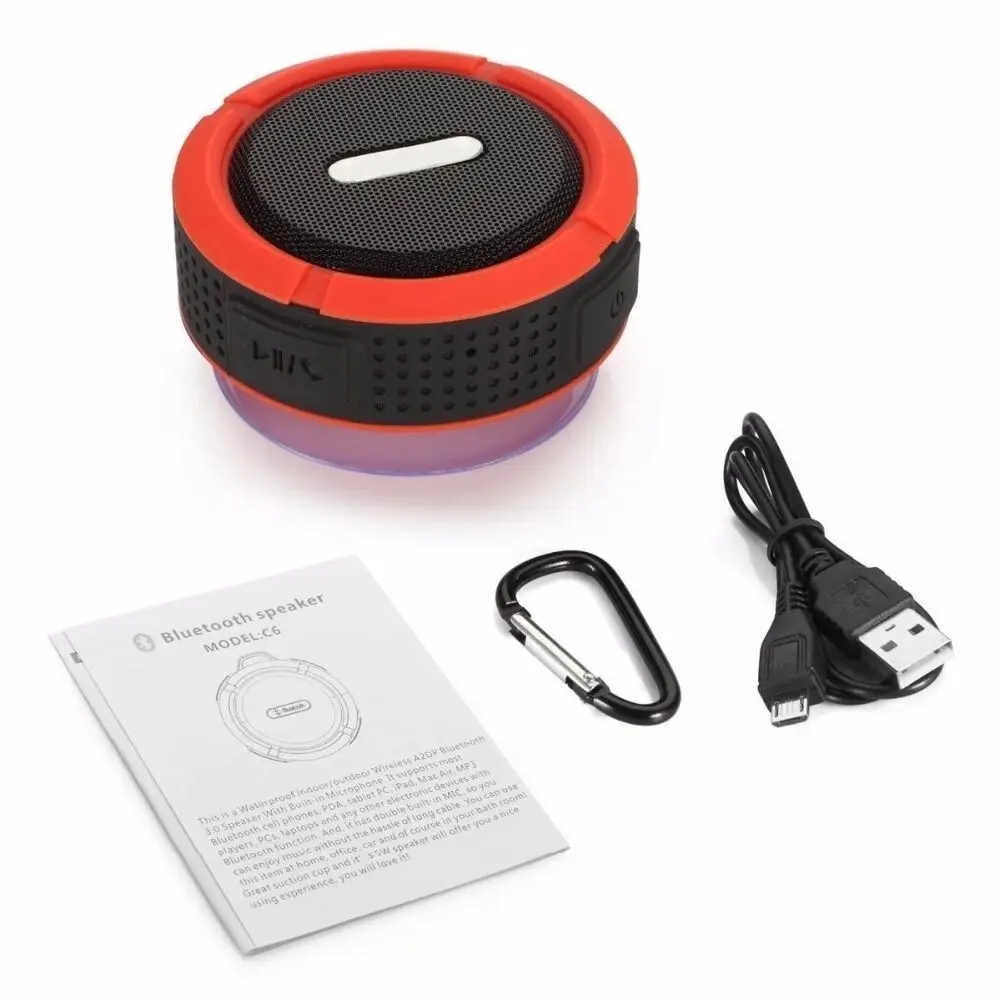 Promotional Gift outdoor mini IPX5 Waterproof wireless portable speaker C6 outdoors - ANKUX.COM