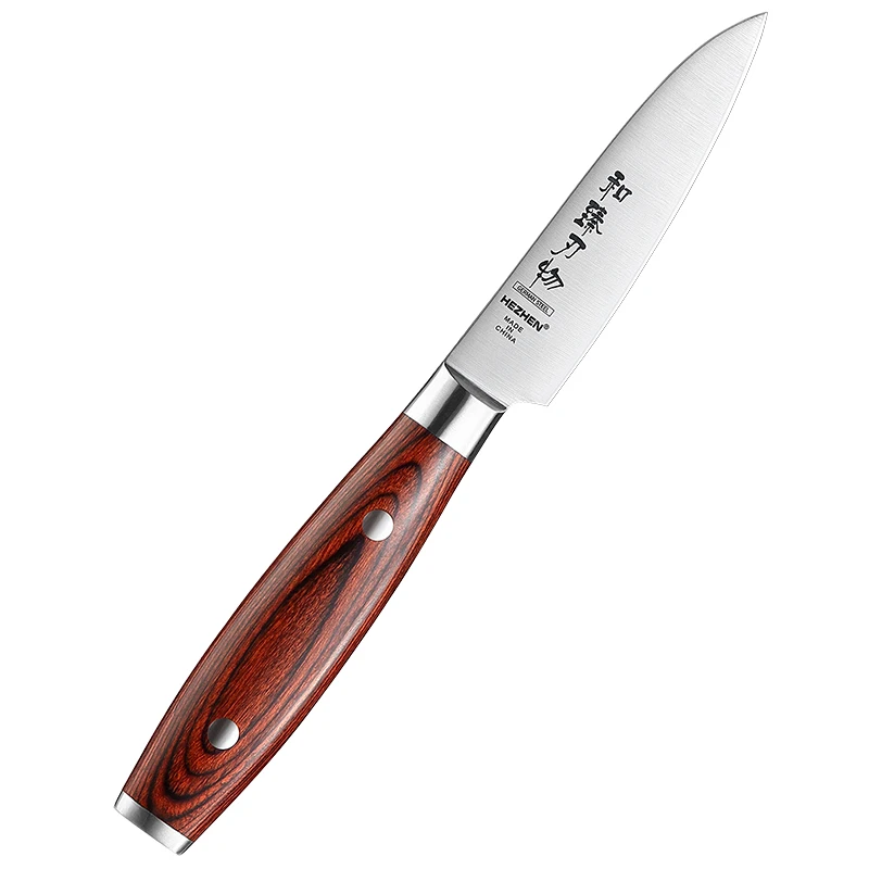 

1.4116 Kitchen Paring Knife Professional German Stainless Steel 3.5 Inch Pakka Wood Handle Restaurants XINZUO Group 2-7days