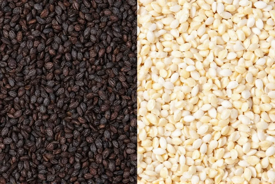Airtight containers of sesame seeds stored in pantry