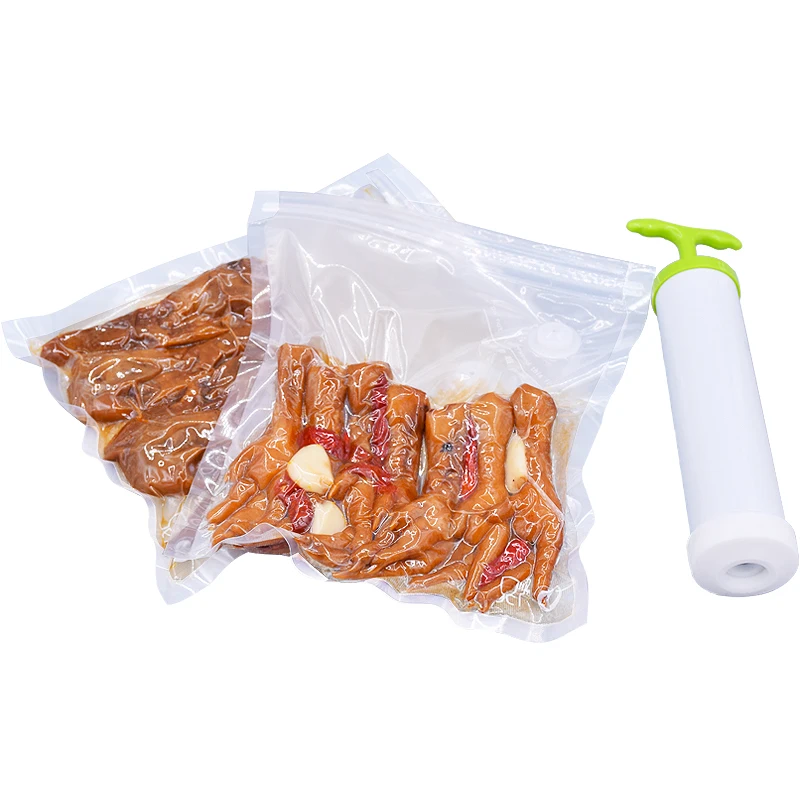 Heat Seal Plastic Food Vacuum Valve Compression Sealer Zip Lock Pump