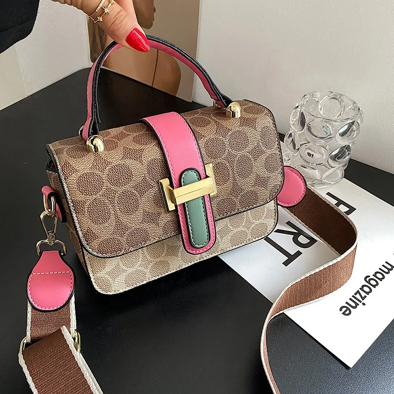 

2021 New fashion handbag embossed semi-shaped shoulder bag mature atmosphere cross bag temperament vintage handbag