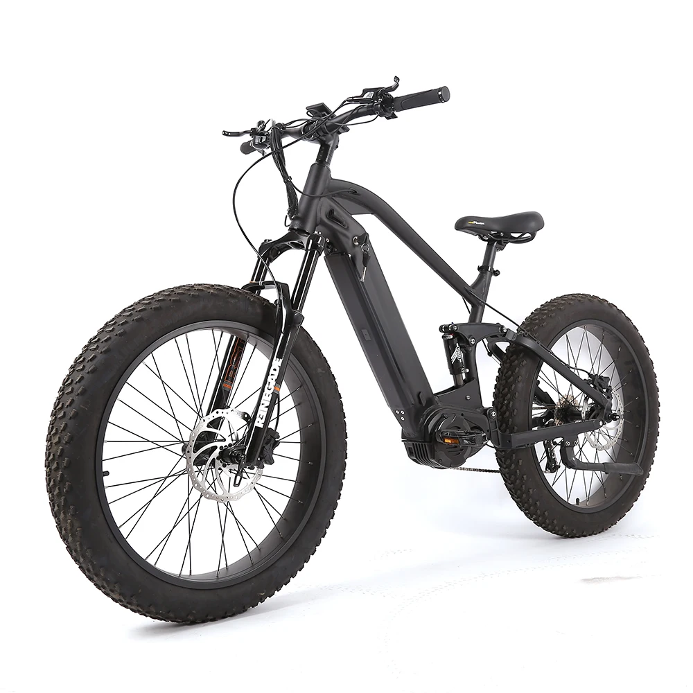 topsale 9 speed disc brake mountain electric bicycle 1000w 48v fat tire full suspension ebike