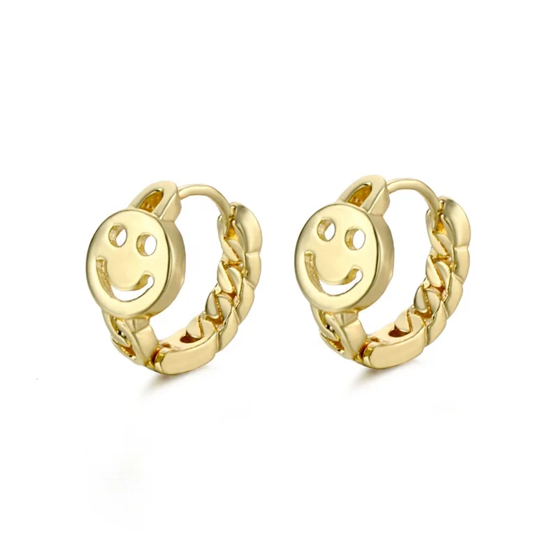

Vintage Twisted Geometry 18k Gold Plated Minimalist Chunky Hoop Huggie Earrings For Women Jewelry