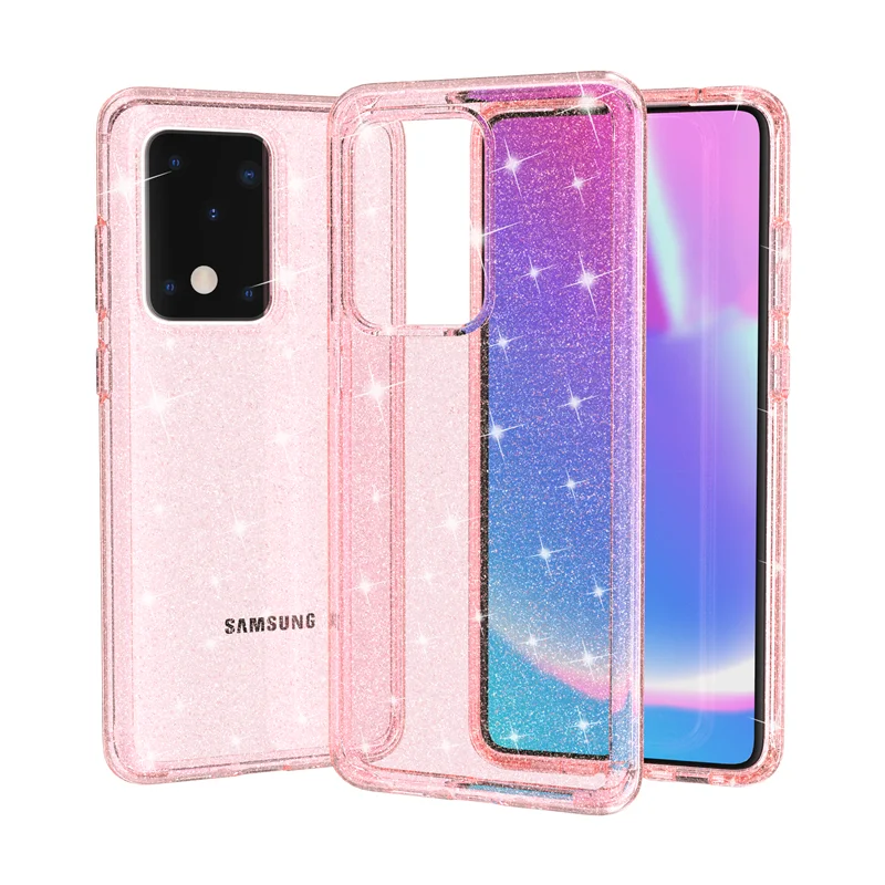 

Shockproof Transparent Phone Case For samsung note 20 ultra Bling Cover Case for samsung galaxy note 20, 5 colors