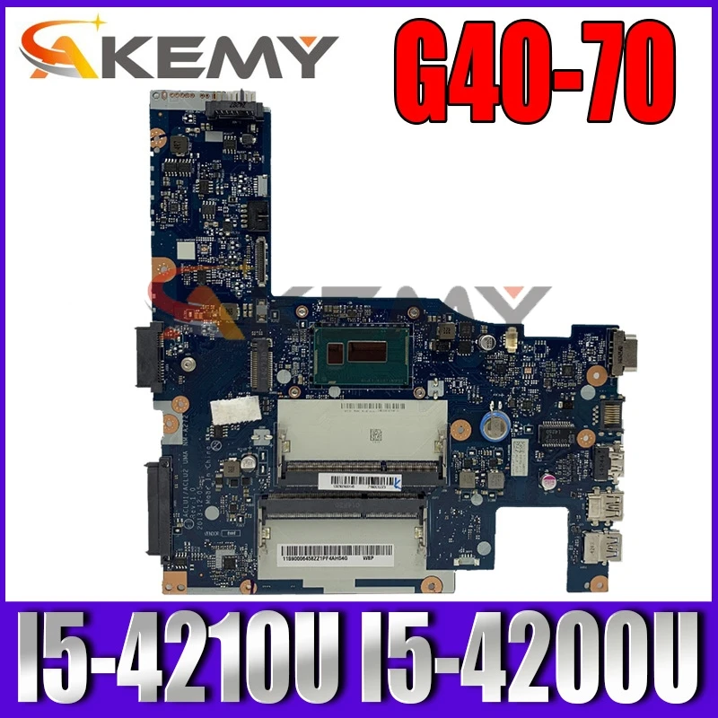 

Applicable to G40-70 notebook motherboard UMA I5-4210U I5-4200U number NM-A272 FRU 5B20G36684 5B20G36683 5B20G36711 90006483