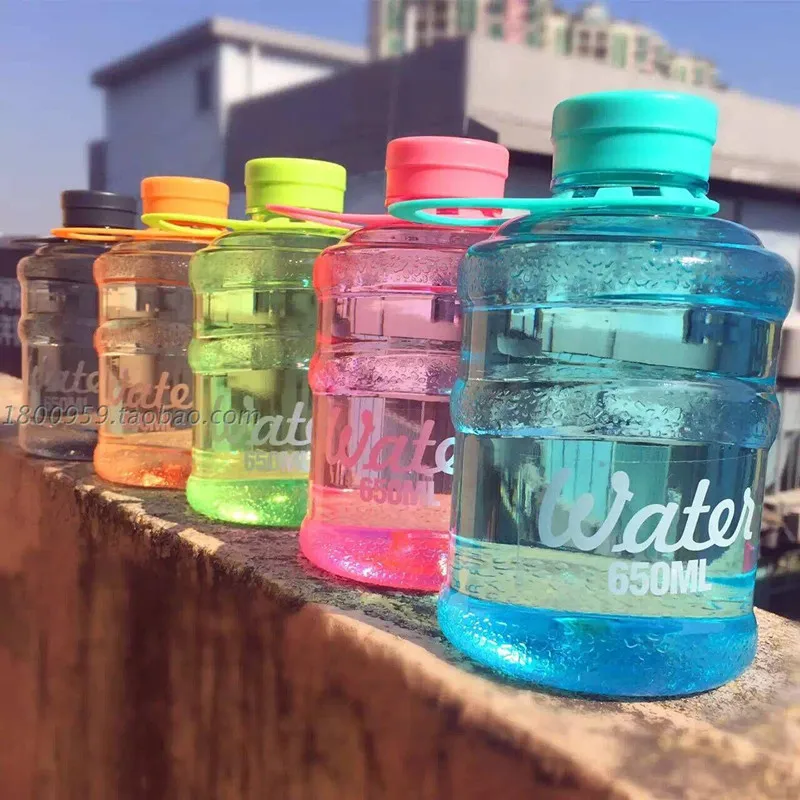 

Feiyou 650ml colorful frosted leakproof eco friendly gallon bucket drinking sports juice plastic water bottles, Customized color