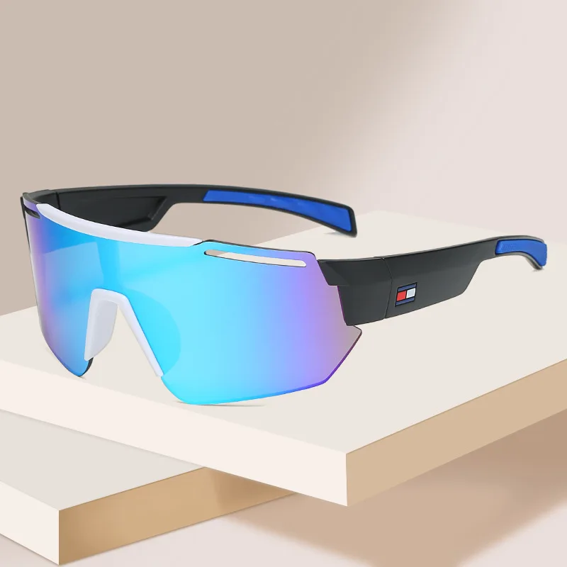 

MJ-0294 The New Cycling Glasses Dazzle Colour Character Bike Outdoor Sports Men Big Frame Sport Sunglass 2021