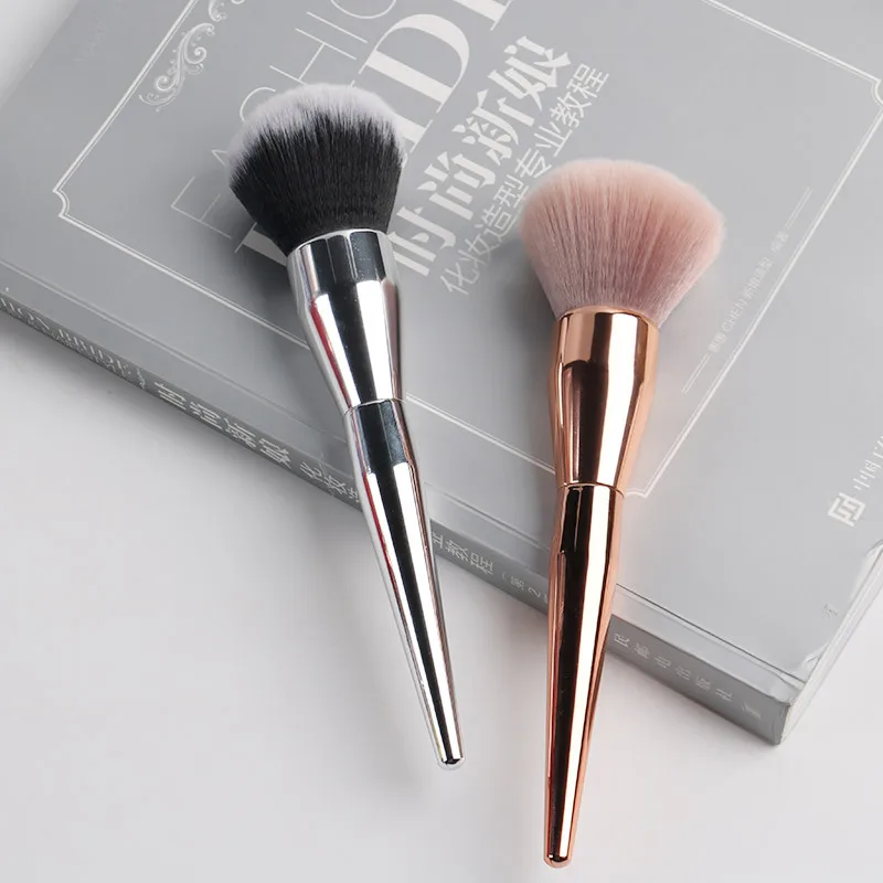 

Oem Custom Made Your Own Logo Single Gold Silver Painting Contour Powder Makeup Brush Set, Silver/rose gold/silver grey