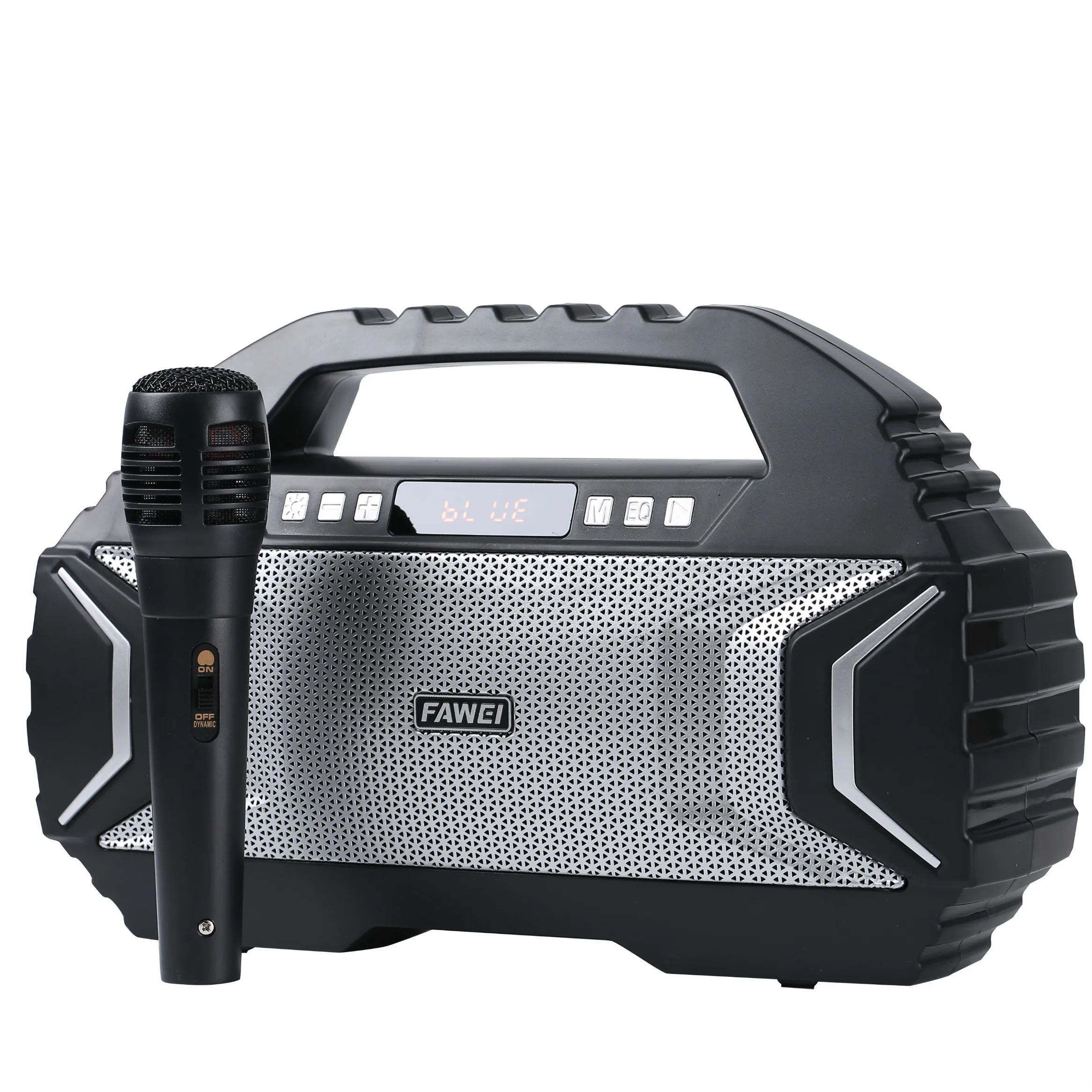 

12W 1800mAh Super Bass Wireless Subwoofer BT Speaker Portable Speakers With Karaoke Microphone