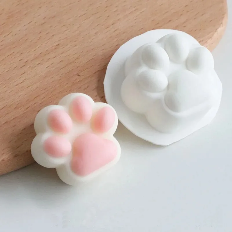 

DUMO 8 Hole Cat's Paws Shape Silicone Cake Molds Cute Pet Dog Paw Mousse Cake Mold Making Jelly Pudding Pastry Mould