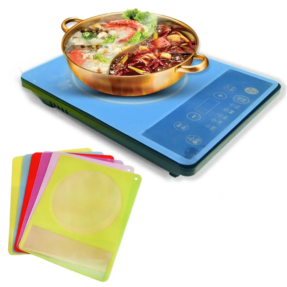 

Waterproof Protective Pad Heat Mat Reusable Insulation Pot Mat Placemat Anti Fouling Washable Induction Cooker Silicone Mat, Custom