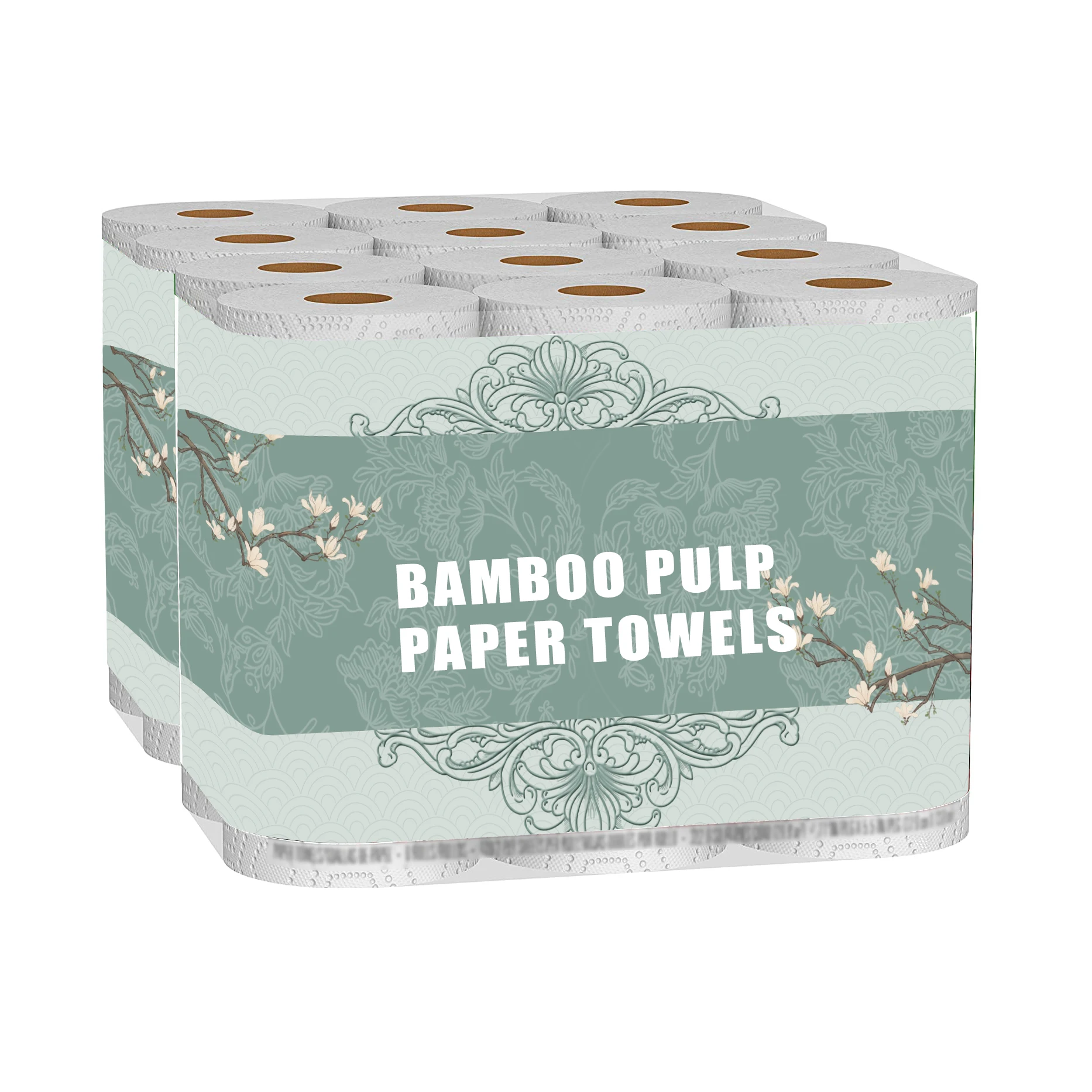 Cheap Price Eco Friendly F-s-c 2 Ply Super Reusable Biodegradable Bamboo Kitchen Roll Tissue Paper Towel