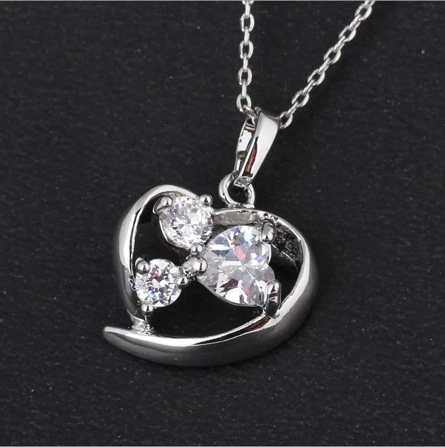 

Amazon Hot Sale Heart Shape Necklace Pendant for Valentines Gift