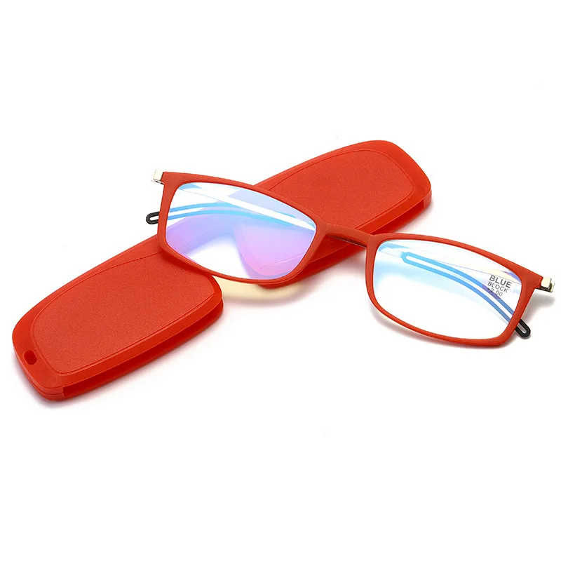 

Lightweight and easy to carry tr90 anti blue light blocking reading glasses with case