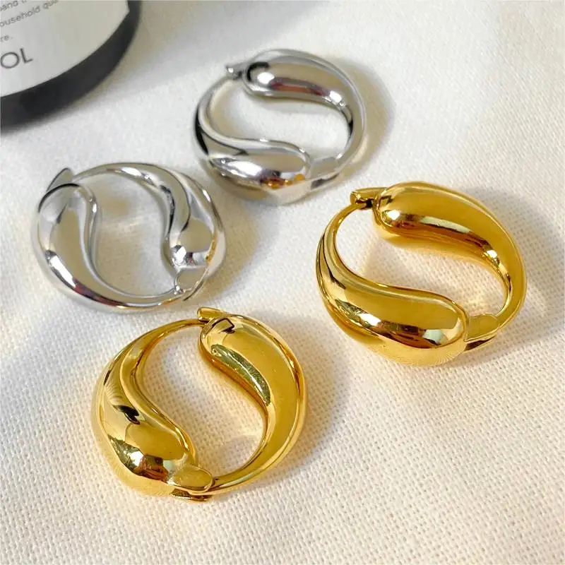 

Yin Yang Tai Chi Pisces Design Luxury High Grade Stainless Steel Circle Earrings Fashion Jewelry 2024 Wholesale