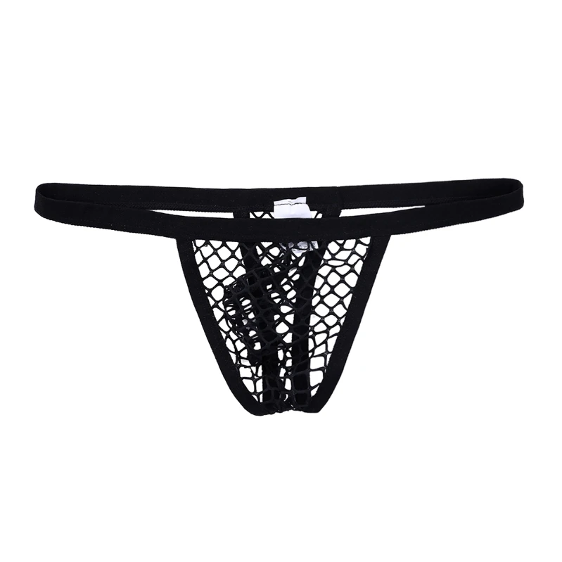 

iEFiEL Men Sexy See Through Thong Briefs Underwear Bulge Pouch T-Back Bikini Underpants Clubwear