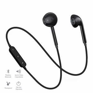 S6 Sport Neckband Wireless Headphone Bluetooth Earphone Headphone For iPhone 7 8 X with Microphone call volume control Headphone
