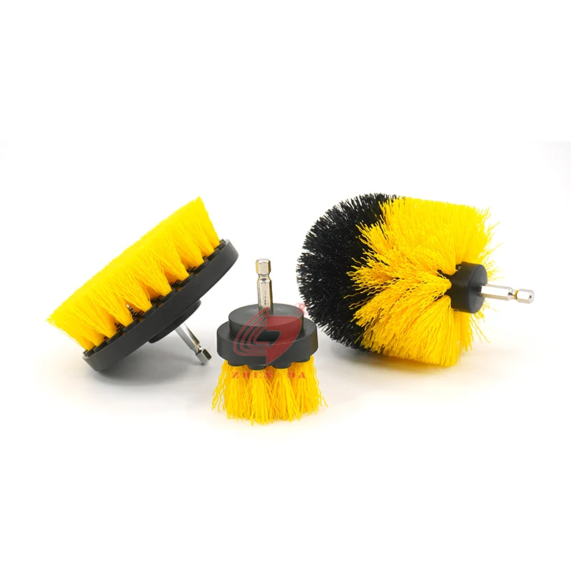 

3PCS Wholesale Drill Cleaning Brush Attachment Kit Power Scrubber Brushes for drill, Green/black/blue/customized