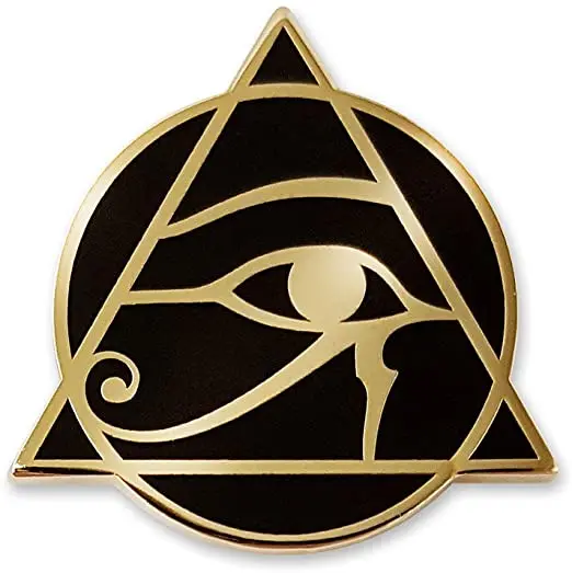 荷鲁斯珐琅徽章的埃及眼