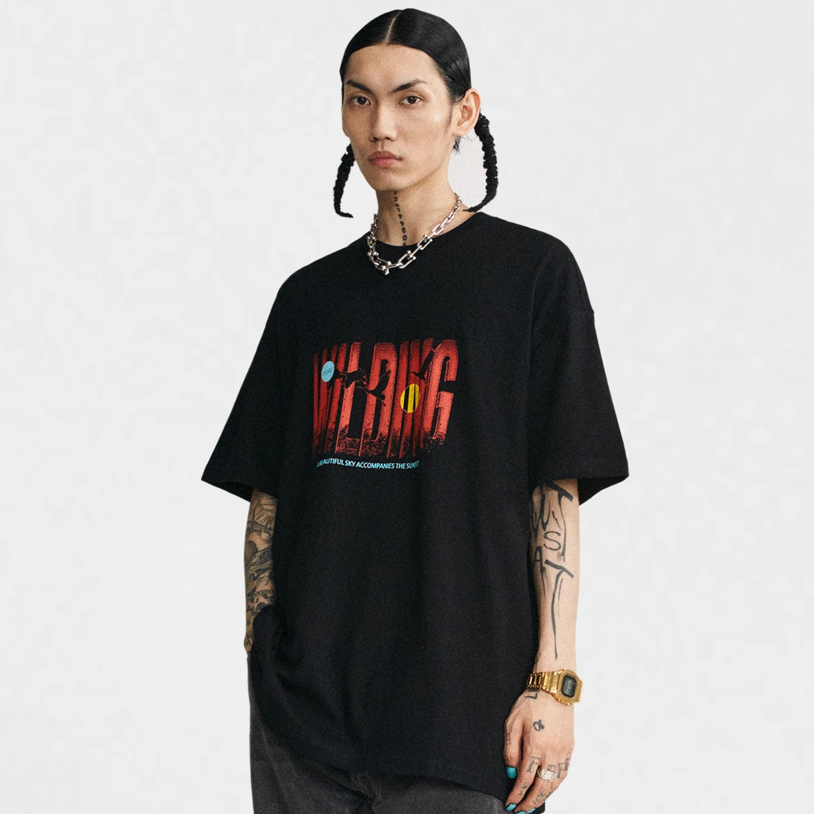 

Good Quality Men 200G T-Shirt Letter Street Wear Vintage Style Promotional Custom Logo Printing T Shirt