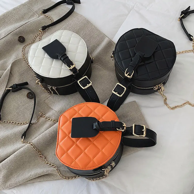 

Women Shoulder Bag Crossbody Top Handle Crossbody Bag Round Lady Purses Handbag Custom Ladies Round Handbags Pu Fashion OEM