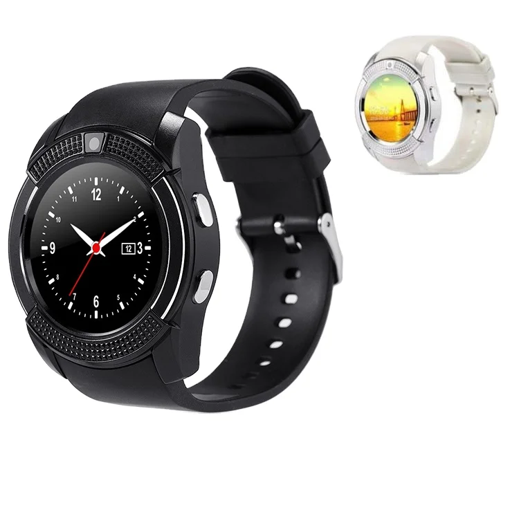 

New V8 Business Smart Bracelet Health Check Work Reminder BT 5.0 Wholesale Ip68 Round Smart Watch